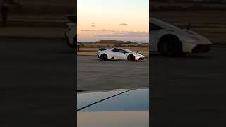 Lamborghini Huracan STO v Aventador SV J: Drag race