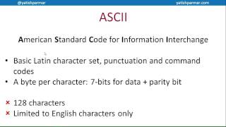 Storing text (ASCII) - A Level Computer Science