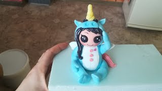 Девочка в костюме единорога 🦄 из мастики(каваи)