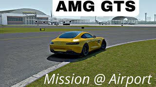 Assoluto Racing says stay off the grass!! AMG GTS @ Airport.