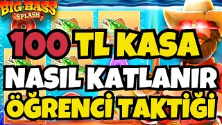 SLOT OYUNLARI | BİG BASS SPLASH | 300 TL KÜÇÜK KASA İLE NASIL KATLANIR ? TAKTİKLERLE OYNADIK !