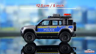 Masina de politie Majorette Land Rover cu lumini si sunete