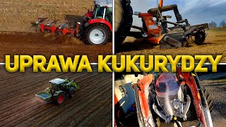 Uprawa Pod Kukurydzę 2022 ✔ Orka / Nawozy / Brona wirnikowa 🚜 MF 5s and Claas axos