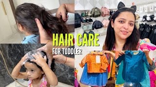 My toddlers bath & hair care routine || Ethnic wear shopping for kids || A book for kids and parents