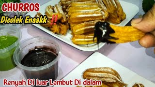 DICOLEK ENAK‼️ CHURROS, CEMILAN JAJANAN ENAK, RENYAH DI LUAR LEMBUT DI DALAM