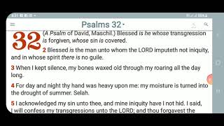 KJV-Daily Bible: O.T. p.m. Psalms 32:1-11