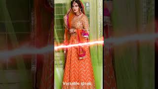 #fizaali|| new mehndi orange lehnga dress|| Actresses dresses||versatile ideas|| ytshorts