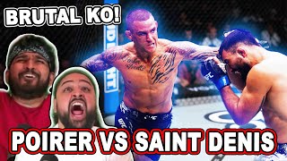 DUSTIN POIRIER KO! Dustin Poirier vs Benoit Saint Denis REACTION!