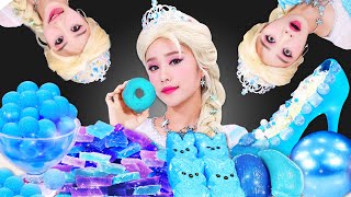 ❄️Frozen Elsa color food Mukbang Collection❄️겨울왕국 엘사 색깔 음식 먹방 모음집 JiniYum 지니얌