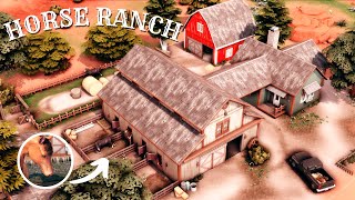 🐴FAMILY HORSE RANCH - Ready for the Horse Ranch Pack!! - The Sims 4 - Speed Build.