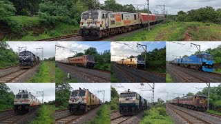 Best of July 2024- Part 1 ft. Electric & Diesel Led Passenger & Freight Trains At Akurdi