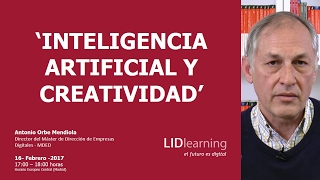 Webinar "Inteligencia Artificial y creatividad" - Antonio Orbe - LIDlearning