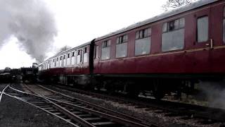 Wemyss Private railway 0-6-0, No17,"Braeriach"departing Broomhill.