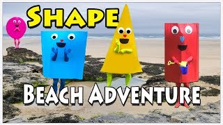 The Shapes | VIVASHAPES | Fun At The Beach | Shapes In Real Life. Video for kids