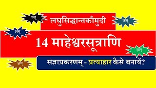 pratyahar /sangyaprakaranam  संज्ञाप्रकरणम् - 14 माहेश्वर सूत्र/ grf/ugc/pgt/net/tet/uptgt