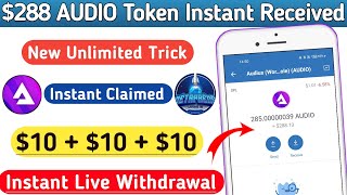 Audio Token $100 New Airdrop Token Instant | Instant Airdrop Withdrawal | 2022 Best Crypto #Airdrop