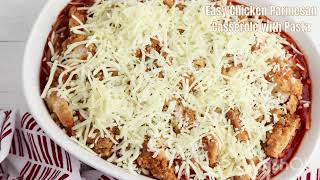 Easy Chicken Parmesan Casserole with Pasta