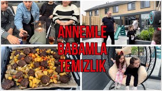 VERANDA VE BAHCE TEMIZLIGI✅✅ ANNEM BABAM GELDI ISLERE KOYULDUK🇹🇷👍