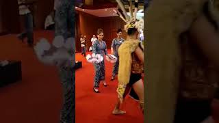 Air Stewardess Dance with Borneo Cultural Troupe #sarawak #borneo