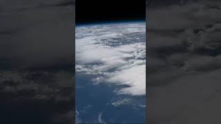 Earth from The Orbit With Clouds