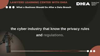 DHIA Podcast (S04:E06) What a Business Should Do After a Data Breach