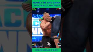 MONEY IN THE BANK -  JOHN CENA VS  THE ROCK TEAM #shorts #wwe #therock #johncena