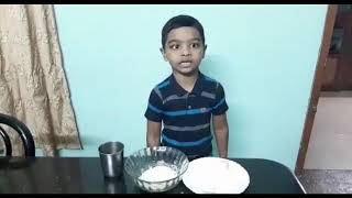 junior chef in action | Indian chapati Making | school project video | Kids cooking skills