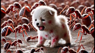 🔥Poor Dog’s Terrifying Battle Against Giant Ants! 🐶🐜dog ai, ai stories,ai dog story, dog cute,cute,