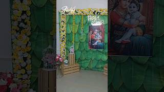 Banana leaf backdrop decoration | baby shower Decoration | new decoration ideas for baby shower