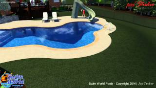 Custom Freeform Vinyl Pool from Swim World Pools