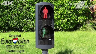 [4K] Original ESC2021 Rotterdam Music Traffic Light by Verkeerslantaarn!