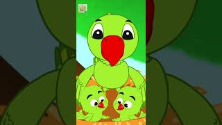 Main Tota, मैं तोता मैं तोता, Hindi Rhymes #shorts #nurseryrhymes #kidssongs #poem #parrot #poem