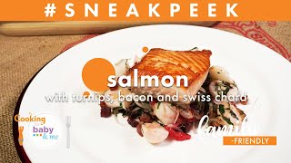 Salmon with Turnips, Bacon and Swiss Chard | Chef Lee Chizmar | Sneak Peek