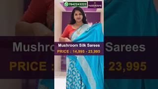 Beautiful Collection Of Mushroom Silk Sarees || Kanchipuram Narayani Silks