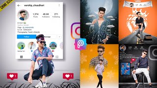 Instagram Concept PicsArt Hindi Tutorial | Latest 2022 Instagram Effect | RTWORLD