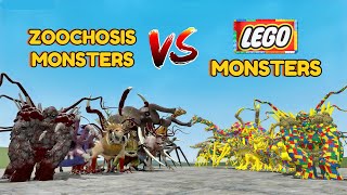 ZOOCHOSIS MUTANT ANIMALS vs LEGO ZOOCHOSIS MUTANT ANIMALS - Garry's Mod