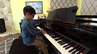 Parker Wolf (age 6) - Faber Piano Adventures 3B, Fascination