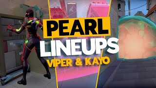 Pearl Lineups you NEED (Valorant - Viper & Kayo)