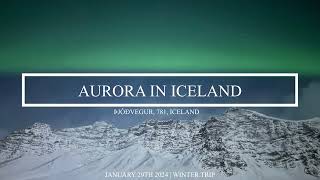 Aurora in Iceland | January | Winter | with iPhone 15 Pro