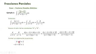 Fracciones parciales, ejemplo 1 factor lineal distinto