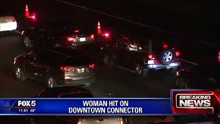 Police  Woman struck by 3 cars crossing Downtown Connector   Story   WAGA