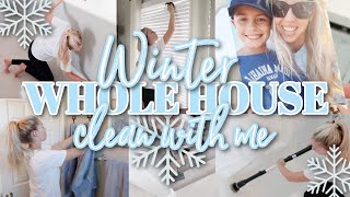 WINTER TIME WHOLE HOUSE CLEAN WITH ME // PART 2 // CLEANING MOTIVATION // TYPICALLY KATIE