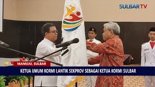 KETUA UMUM KORMI HAYONO ISMAN LANTIK SEKPROV SEBAGAI KETUA KORMI SULBAR