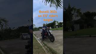 Benelli 302s typical asian height rider