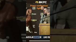 #BKFC press conference slap