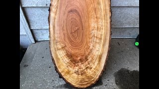 Woodmaster 725 video: Figured Cherry slabs