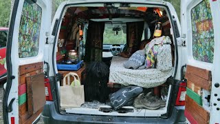 Micro Camper Van Conversion of Citroen Berlingo UK with Hungarian Puli Van Life 2020