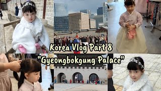 Korea Vlog Part 8 - Gyeongbokgung Palace, JJ first hanbok experience 🌟😺