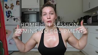 22 MIN HIIT AT HOME | NO EQUIPMENT | KATE ERRINGTON