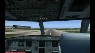 A320 landing in CDG with fs2004